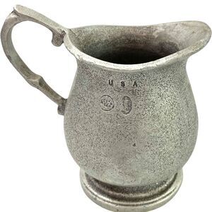 Vintage Small Creamer Wilton Armetal Pewter USA Farmhouse Home Decor